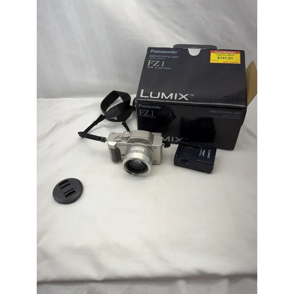 Panasonic Lumix DMC-FZ1 2.0MP 12X Optical Zoom Lens Silver Digital Camera